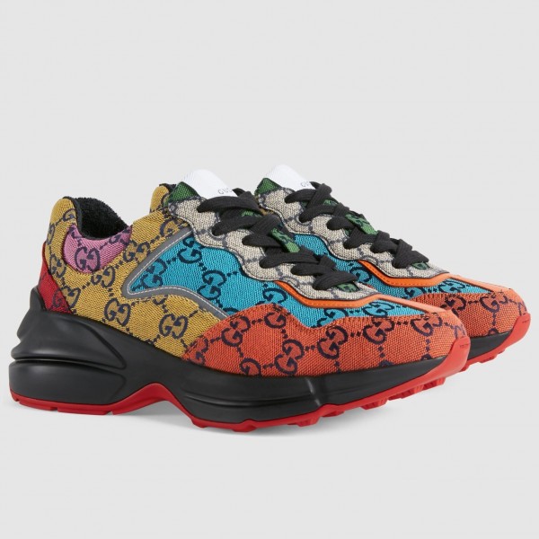 Women's Rhyton GG Multicolor Sneakers